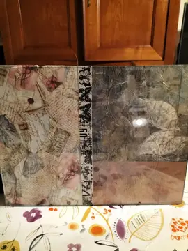 cadre sous verre déco patch et biais