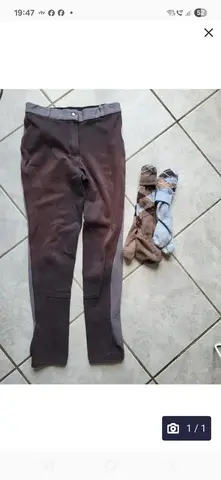 pantalon équitation 12 ans chaussettes t 39