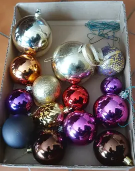 lot boules de Noël