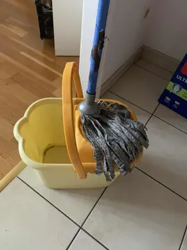 Seau + balais serpillère à donner