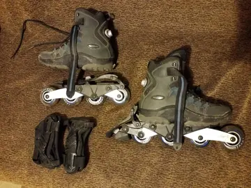 Roller en ligne avec roulettes démontables