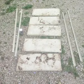 Etagère métallique 1m50, 5 étagères