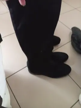 botte noir plate taille 38