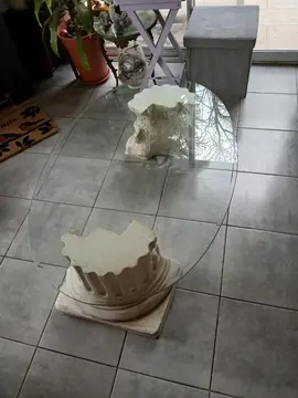 Table basse en verre