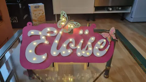 Prénom Eloïse avec LED