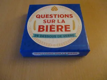 Jeu avec dessous de verre sur le thème de la bière