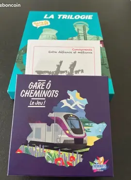 lot de livres sur les trains + un jeu