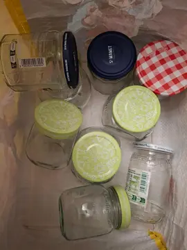 Lot 9 pots de confiture vide