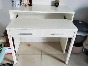 console bureau blanc