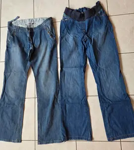 2 jeans grossesse kiabi Taille 42