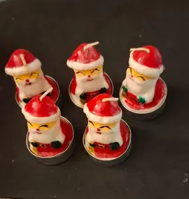5 petites bougies de Noël
