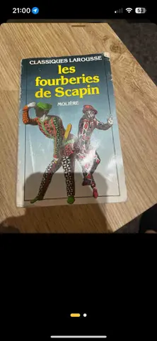 livre les fourberies de Scapin