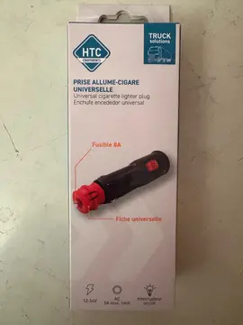 Prise sur allume-cigares universelle. Neuf.