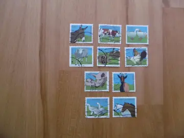 Série timbres BELGIQUE Animaux de la ferme 2006
