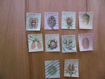 Série timbres BELGIQUE Fruits arbres d'automne 2021