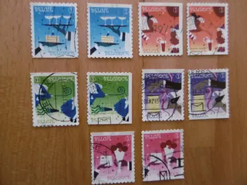 Série timbres BELGIQUE FÊTES 2010