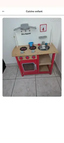 Cuisine enfant en bois