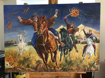 peintures à l'huile de grandes dimensions