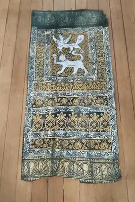 Tissu indien peint à la main