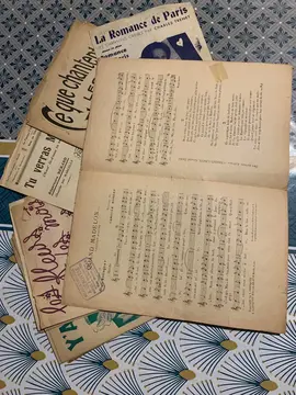 anciennes partitions de musique