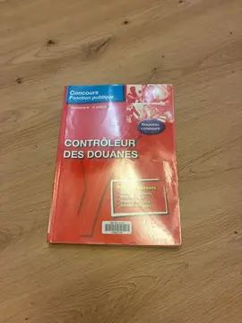 livre concours contrôleur des douanes