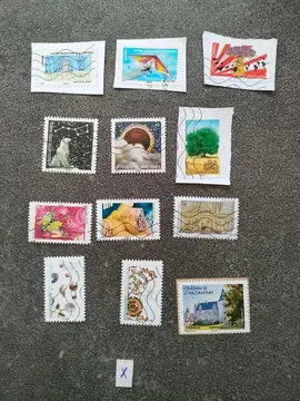 Timbres français lot X