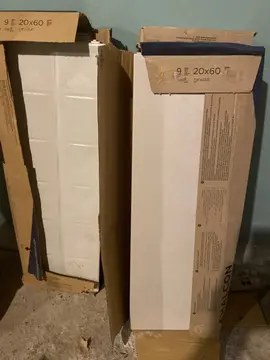 carrelage mural 20x60 12 pièces gris clair