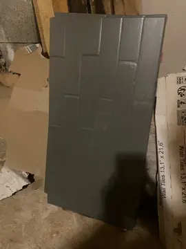 carrelage mural gris 34x66,5 3 pièces