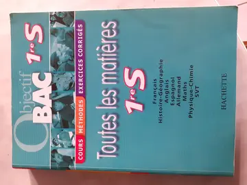 toutes les matières 1ère scientifique