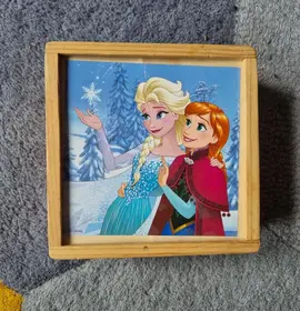 puzzle bois 9 cubes - la reine des neiges