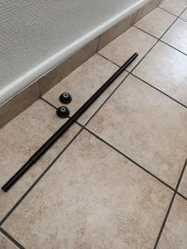 Tringle extensible noire sans perçage de 70 cm à environ 90 cm