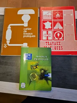 lot cahiers travaux pratiques