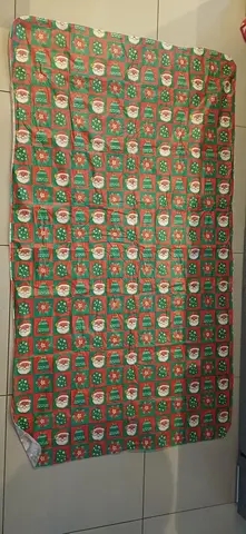 Nappe ou tapis ou panneau de Noël en textile papier réutilisable 130 × 228 cm