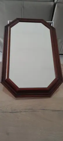 Miroir octogonal en bois