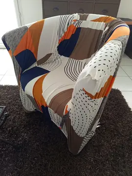 fauteuil crapaud avec housse