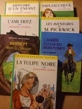 lot 5 livres bibliothèque verte
