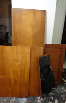 planches merisier massif et plateau tournant tv