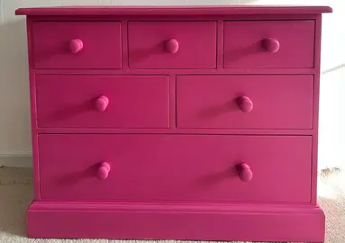 Commode en pin 6 tiroirs