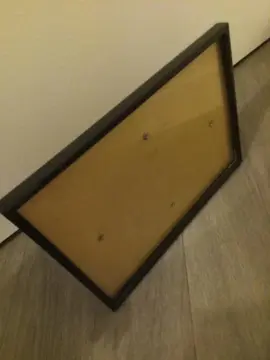 Cadre photo/art 20x30cm environ / noir et verre