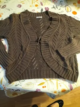 gilet damart fibre coton resserrage poignets