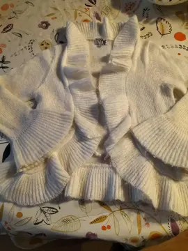 gilet laine blanc taille 12 ans