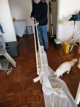 Donne 2 double tringle à rideaux