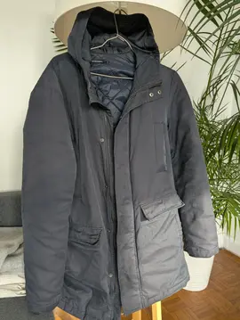 Manteau homme bleu marine S