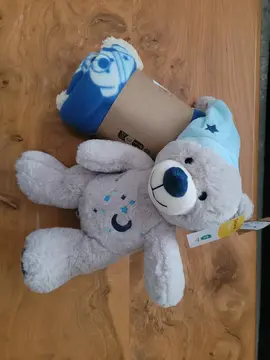 Ours en peluche et son petit plaid NEUFS