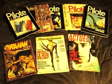 Revues Pilote, Echo des savanes, Actuel, fin 20ème siècle