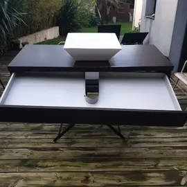 meuble de sdb à fixer et lavabo posé