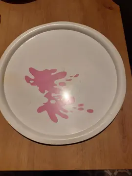 Plateau rond en métal peint 34 cm