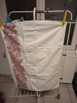 taie oreiller rectangulaire guirlande fleurs rose