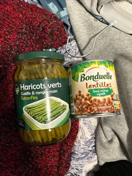 haricots verts, lentilles