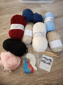 lot laine + disque à pompon